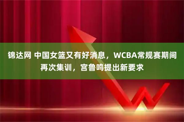 锦达网 中国女篮又有好消息，WCBA常规赛期间再次集训，宫鲁鸣提出新要求